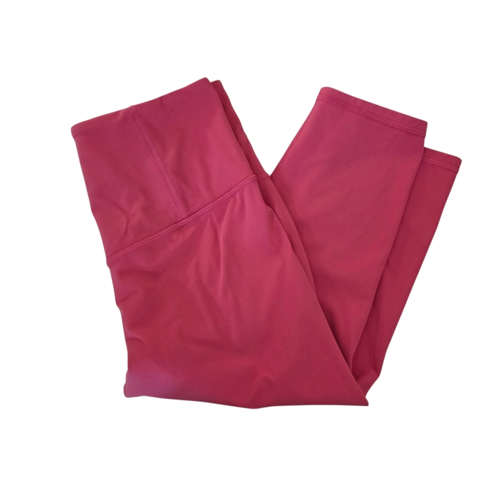 Athleta Womans Ultra High Rise Elation Crop Pink Leggings